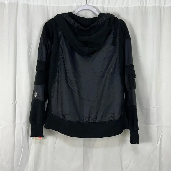 NWT Free People Movement Black Full Zipper Fleece Jacket Size XS - Picture 2 of 10